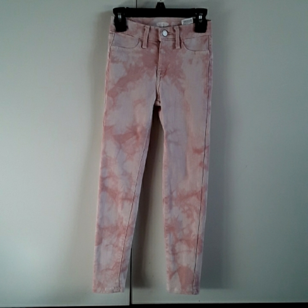 Pink tie dye jeggings from Old Navy size:8